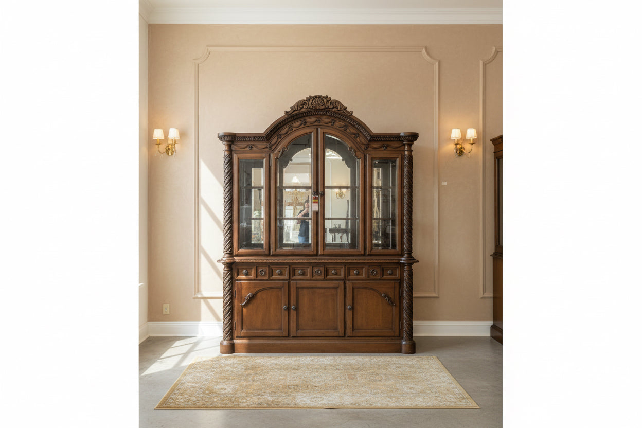 Elegant Antique China Cabinet – Timeless Craftsmanship & Statement Piece