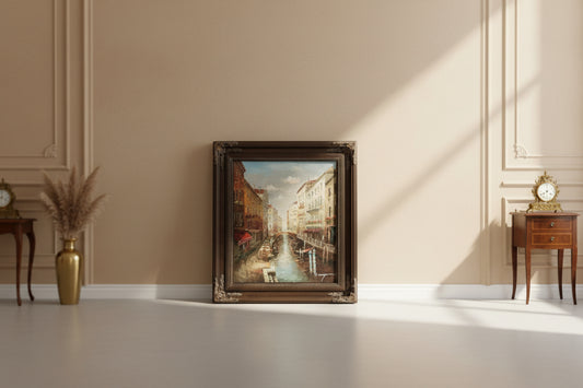 “Evening Light on the Venetian Canal” Original Signed Oil Painting